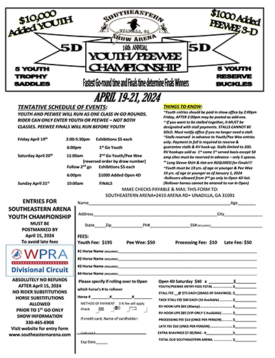Annual Youth & Annual Pee Wee Championship ad